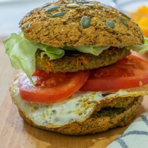 Burger Végétarien (falafel + galette pdt)